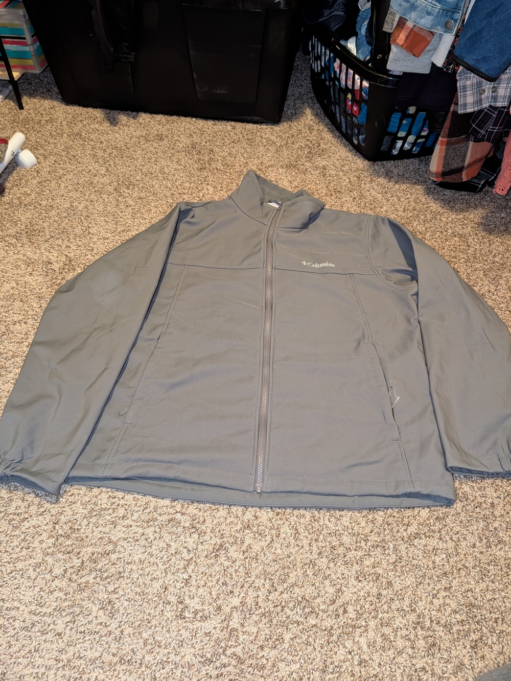 Columbia Men's Light Gray Full-Zip Jacket